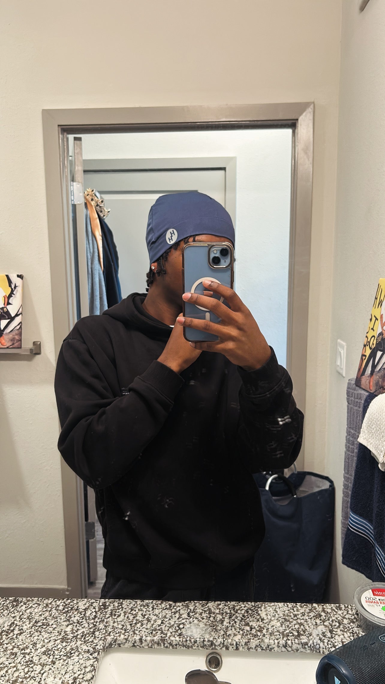 Navy Blue Hustle Cap